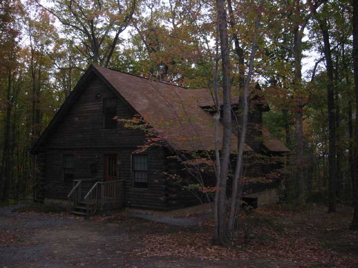 Sun was setting on the Cabin